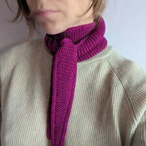 Trendy Sophie skinny Scarf Wrap Berry Wine color